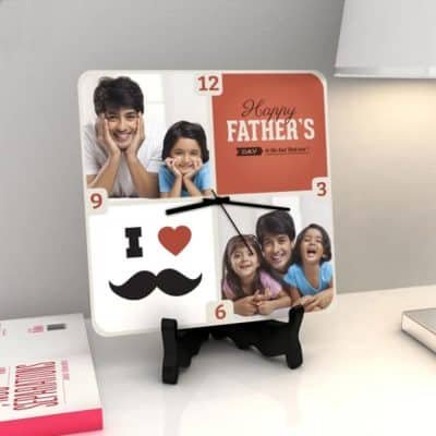 Fathers Day Customized Clock; 
