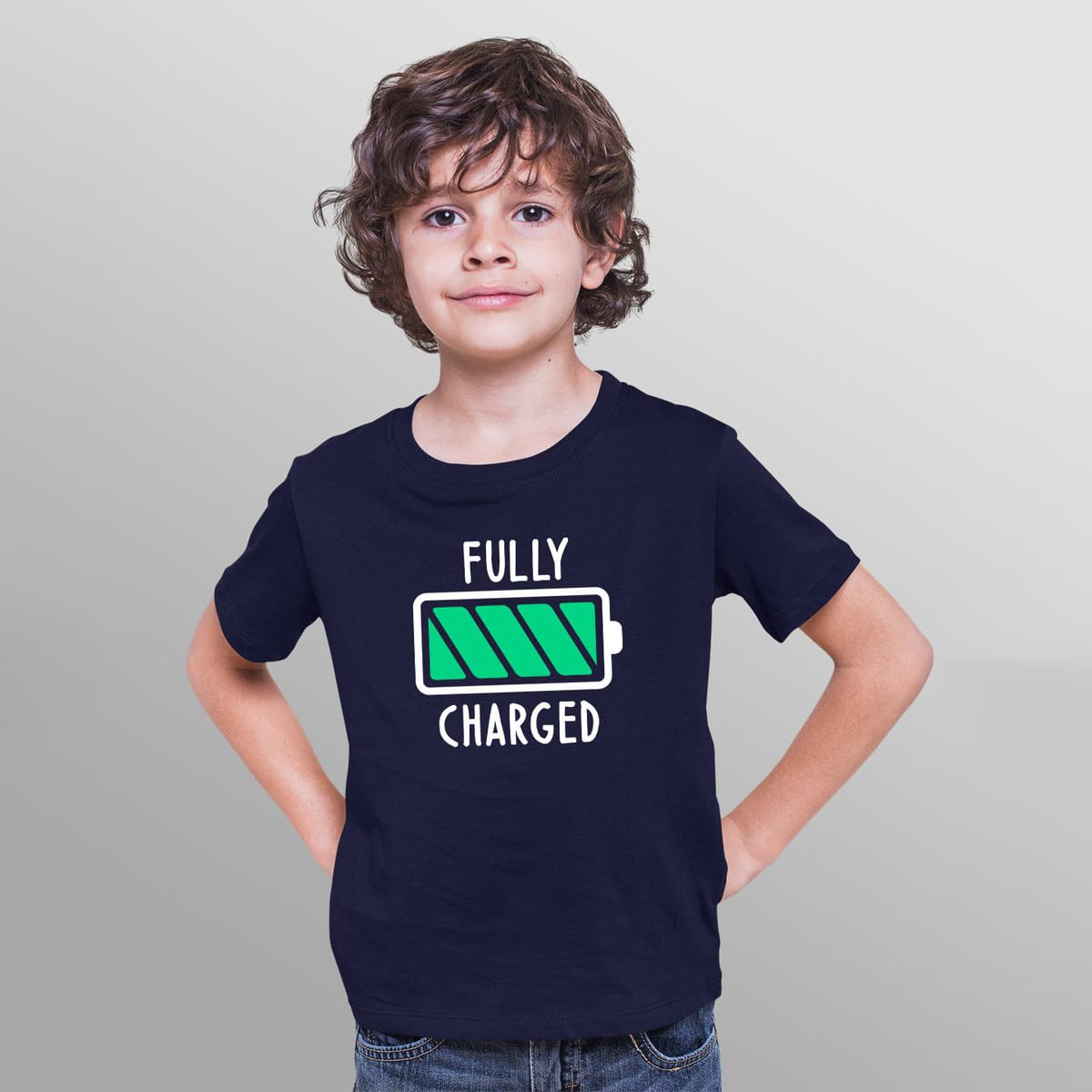 FULLY CHARGED KIDS T SHIRT 2