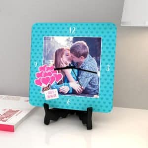 Personalized Lovely Table Clock; Personalized Lovely Table Clock; Customize lovely table clock price in bangladesh; Customize table clock price in bangladesh; table Clock; Table clock price in bd; Couple picture customize table clock; photo table clock price in bd; dekora;