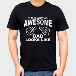 Awesome Dad Looks Like T-Shirt; Awesome Dad Looks Like T-Shirt price; customize black t-shirt price; personalized black t-shirt; black t-shirt; Customize photo t-shirts; dekora; Customize text t-shirt price in bangladesh; Awesome customize t-shirt; best personalized black t-shirt in bangladesh