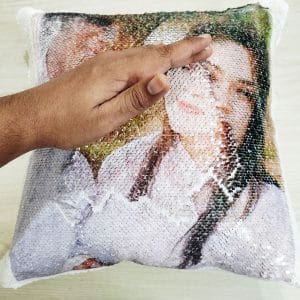 Create cherished memories with our personalized pillow featuring photo prints on both sides. Customize this unique keepsake with your favorite pictures.