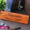 Customized Wooden Nameplate For Home 2