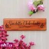 Customized Wooden Nameplate for Interior Designers