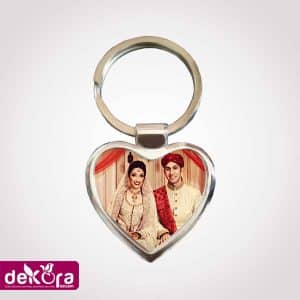 This heart-shaped Metal keyring can be customized to include your favorite photos. Printing available for one side. You can gift away or keep it yourself.