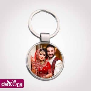 Metal Round One Side Printable Key Chain for Husband