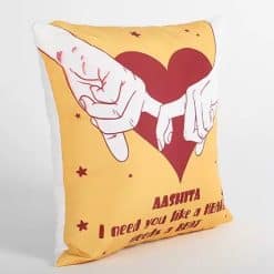 I need you like heart Cushion; Couple love cushion cover price in bangladesh; Photo pillow cover price in bangladesh; Best Pillow making company in bangladesh; Customize Pillow price in bd; Custom pillow; Personalized pillow price in bd; dekora; best photo pillow price