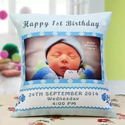 Happy 1st Birthday Cushion; happy birthday pillow cusomize price; Pillow makking compay in cusshion making company ;dekora; pillow price; pillow ppricin banladesh