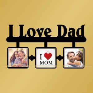 I Love Dad Wall Hanging Photo Frame