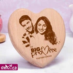 LLPF 10 Heart shaped Customized Wooden Photo Frame 2
