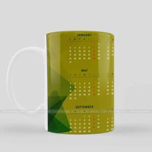 Mug Calendar with Image 2021 White Photo Mug3
