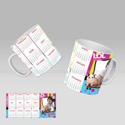 Mug Calendar with Image Gift White Photo Mug