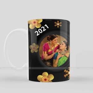 New Year Mug Calendar with Image White Photo Mug3