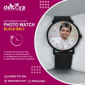Personalized Gift Photo Printed Brown Color Leather Belt Wrist Watch; Personalized wrist watch price; customize photo watch price in bd; Wrist watch price in bangladesh; customize photo wrist watch price in bangladesh; dekora; personalized wrist watch price; Customize photo watch price in bangladesh; photo watch; watch; best photo watch price in bangladesh;