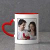 Red Heart Handle Love Each Other Mug 2