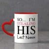 Red Heart Handle Love Each Other Mug 4