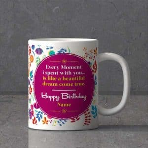 Some Text with Happy Birthday Mug