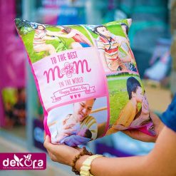 To The Best Mom Cushion; Customize photo pillow jersey price in bangladesh; Pillow Cushion price; Custom Pillow Price; Dekora; photo cushion price; Dekora; Mothers Day photo pillow; pillow; Best Customize Photo pillow making company in Bangladesh