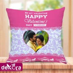Custom Photo Pillow Cushion; Be My Valentines Cushion 14 February; Valentines day couple pillow; Customize Couple pillow price in bd; Personalized pillow making company in bd; Square shape love customize pillow in bangladesh; Love pillow price in bd; dekora; Best Love pillow making company in bd; personalized cushion; Photo cushion price in bd; valentines day customize cushion price in bd; Cushion price;