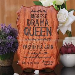 Biggest Drama Queen King Humorous Award Certificate