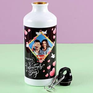customized couple valentine water bottle 2