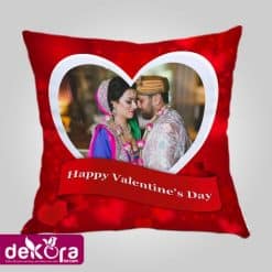 Valentine's Day Flying Heart Personalized Cushion; Peronalized Photo pillow price; Best pillow price; Customize pillow price; Personalized photo pillow; Love photo pillow; Anniversary photo pillow price; Valentine photo pillow price; Best Custom pillow price in bangladesh; dekora