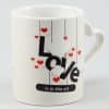 love is in the air heart handle mug 3