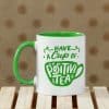 Personalized Mug With Green Handle