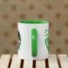 personalized mug with green handle 4