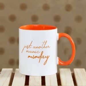 personalized orange ceramic mug for mom 2