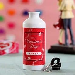 Red N White Customized Water Bottle