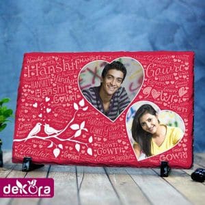Stone Plaque photo with date; Stone Plaque photo price in bangladesh; Stone photo frame price in bangladesh; photo frame price; Couple photo frame price in bangladesh; love table photo price in bd; dekora photo frame; love table frame price;