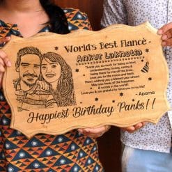 World's Best Finance Photo Wooden Certificate