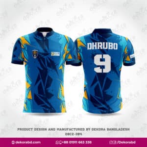 Blue n Yellow Color Sports Jersey 3