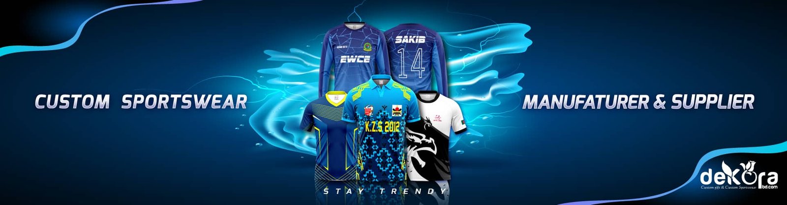 Personalized Sportswear Company in Bangladesh; Custom Sportswear Manufacturer & Supplier in bangladesh; Sportswear bangladesh; Customize Jersey Company in bangladesh; perseonalized jersey making company in bangladesh; Best jersey manufacturer in bangladesh; dekora; dekora jersey; Custom sportswear supplier company in bd; custom jerseys; custom jersey; custom jersey maker; customized jersey; sublimation jersey maker; custom jersey maker; sublimation jersey design; custom jersey maker bd