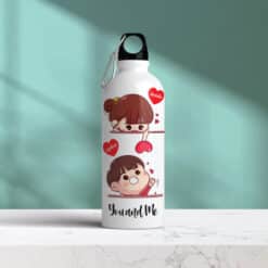best Personalized Bottle for Your Loved Ones, Happy Valentines Day; best valentines day surprise gift with water bottle in bd; valentine water bottle price in bd;